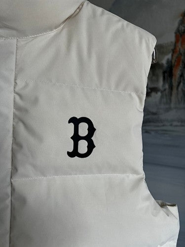 MLB Boston Red Sox White Down Vest