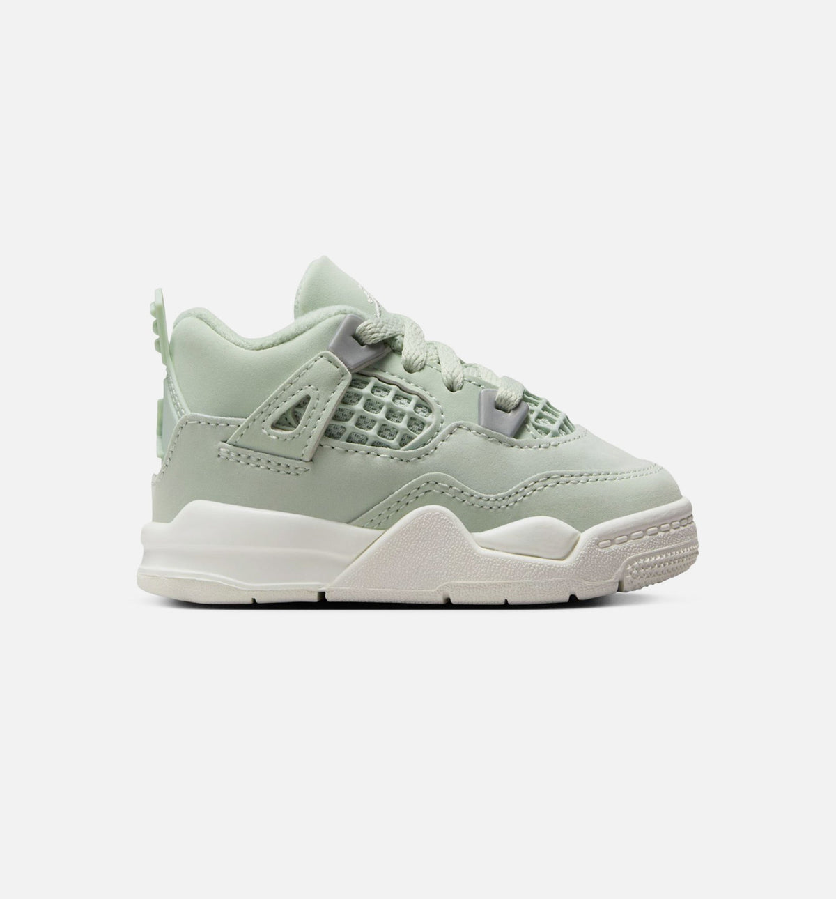 Air Jordan 4 Retro Abundance Infant/Toddler Lifestyle Shoes - Seafoam/Sail/Metallic Silver