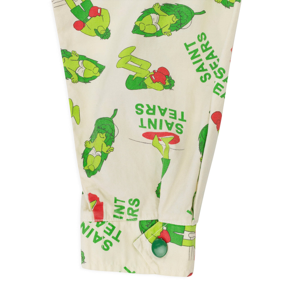 DENIM TEARS WHITE/GREEN JACKET