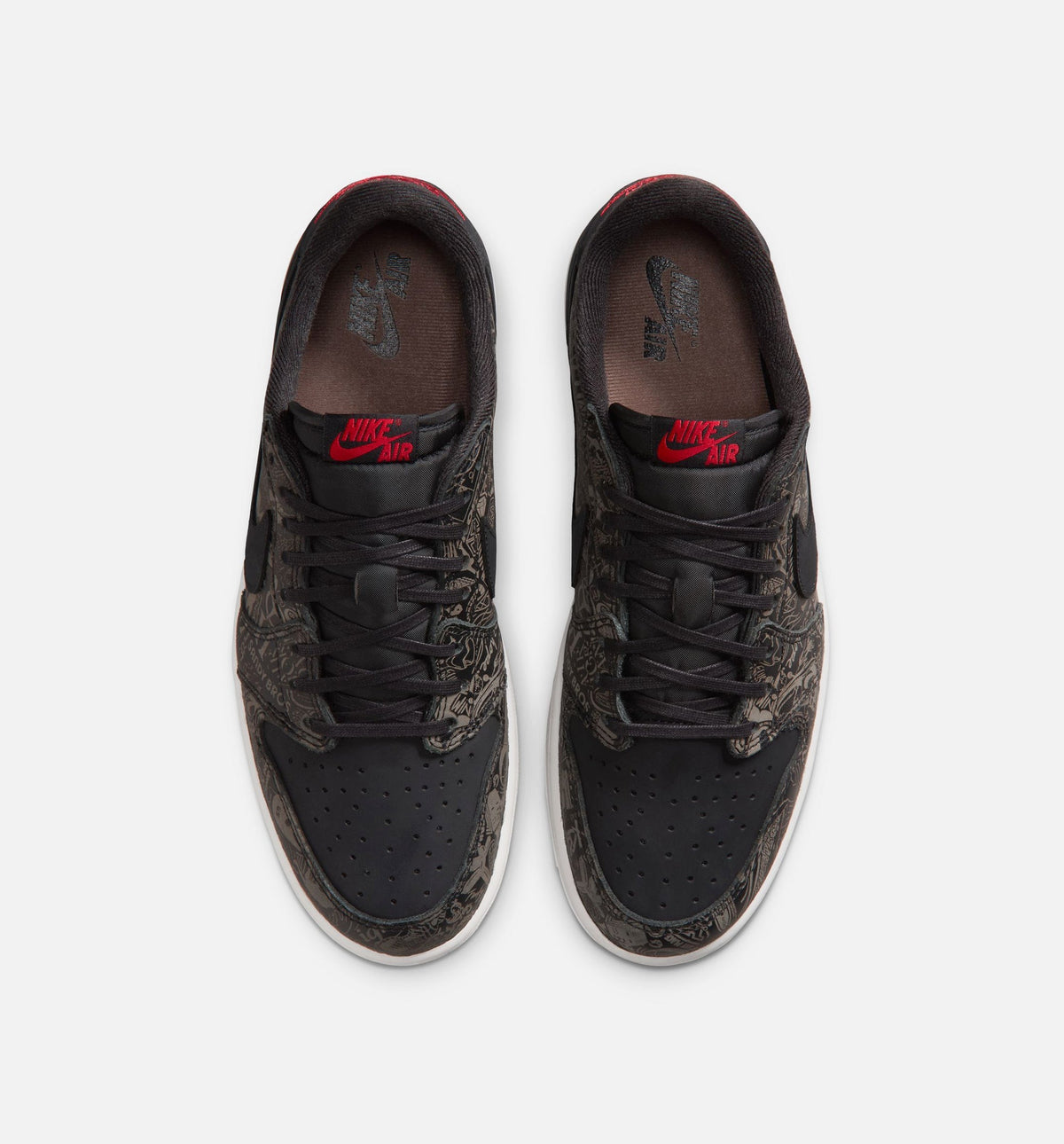 Air Jordan 1 Retro Low OG Black/Varsity Red Men's Low-Top Lifestyle Shoes