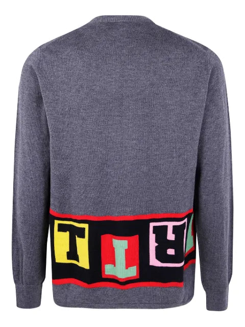 Comme Des Garçons Shirt block-letter knit sweater