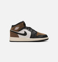 Air Jordan 1 Mid GS Sneakers | Black/Phantom/Palomino/University Red