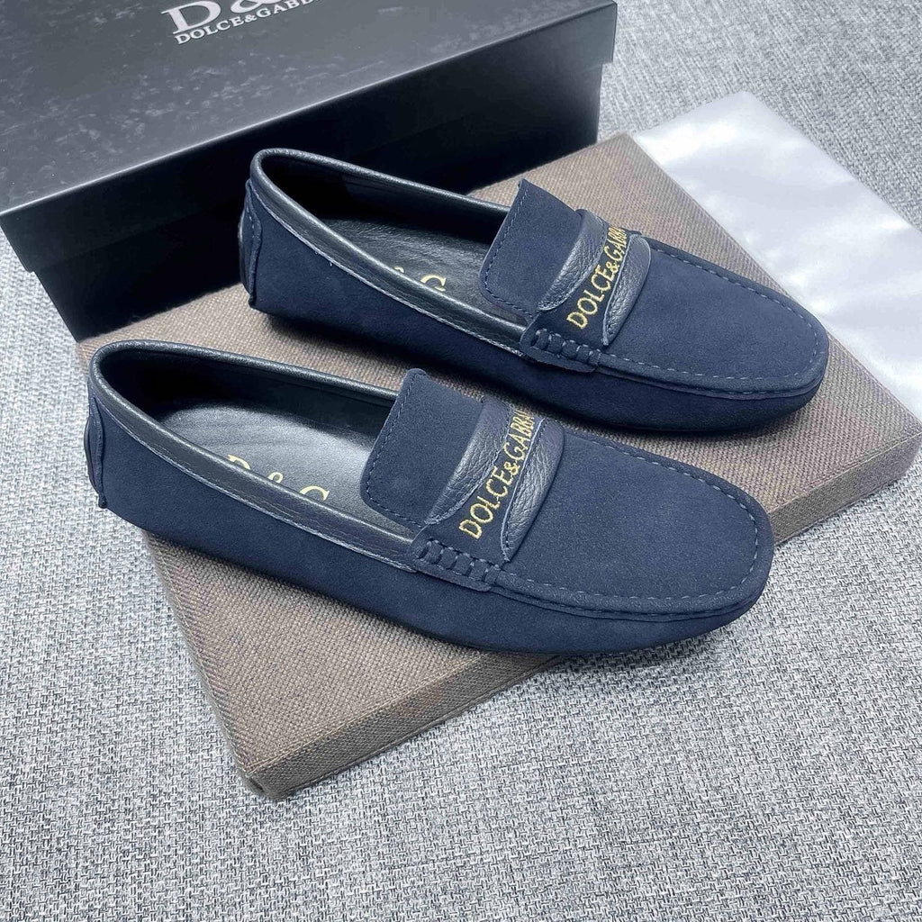 Dolce & Gabbana Men's Gold-Detail Loafers
