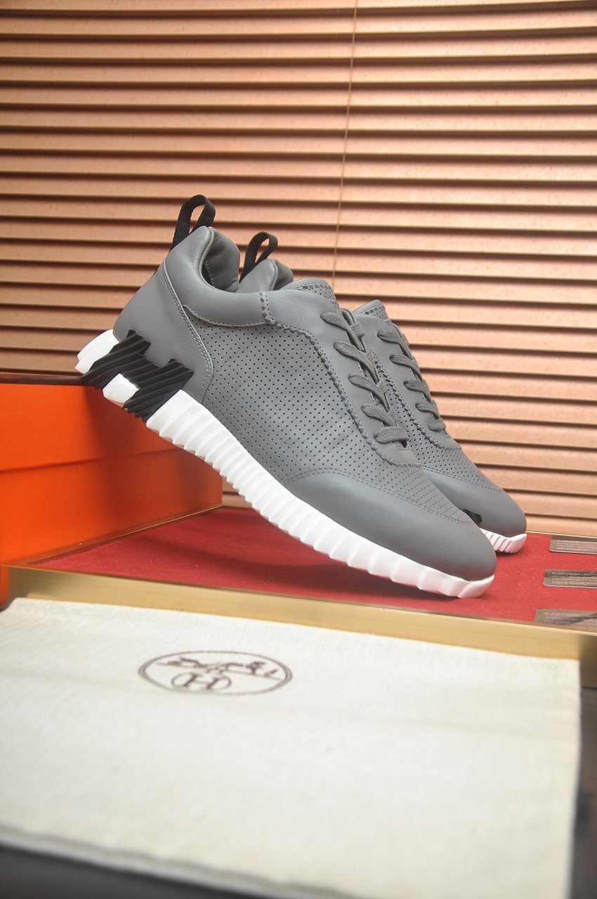 Hermès Perforated Low-Top Sneakers