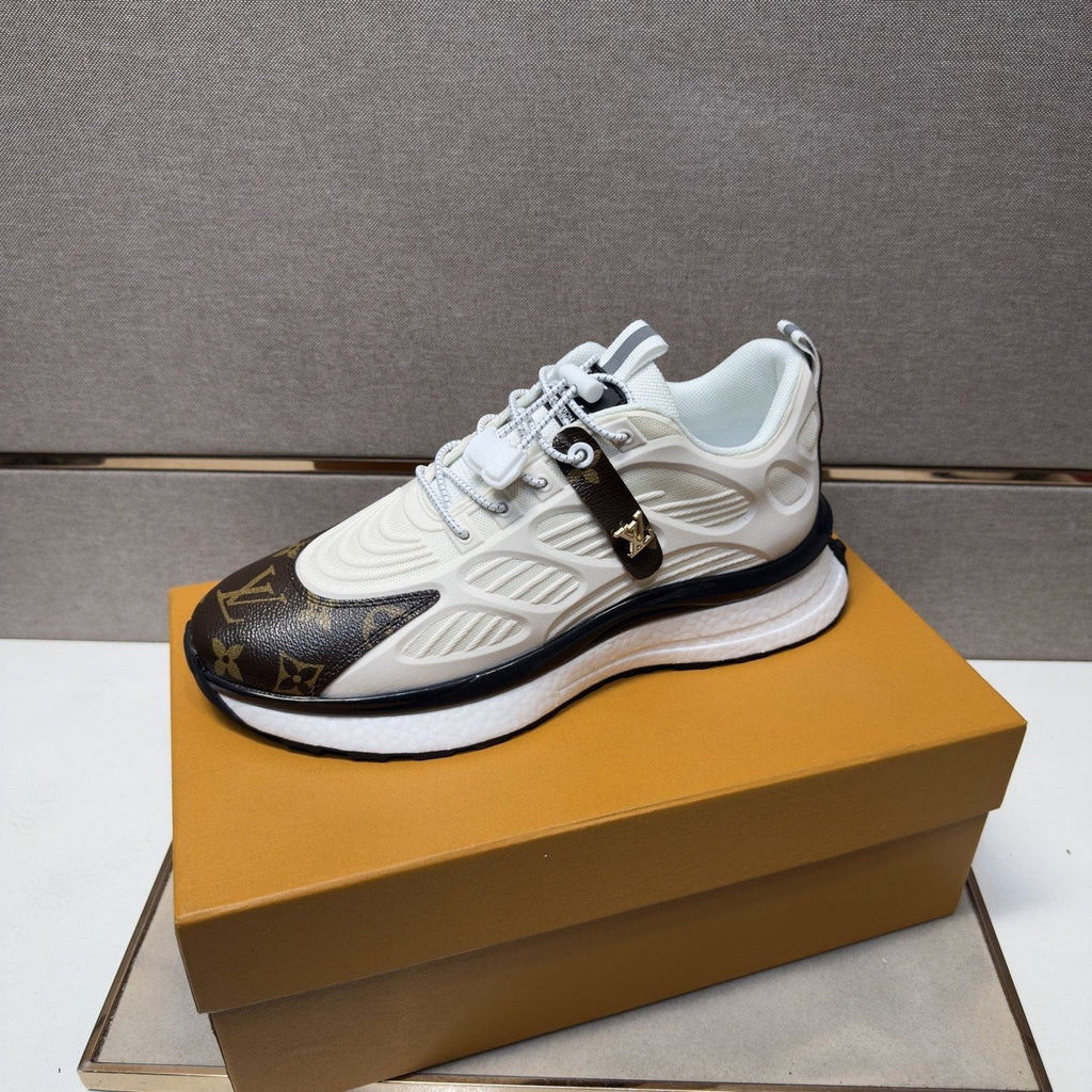 Louis Vuitton Men's Patterned Low-Top Sneakers - Mesh Lining
