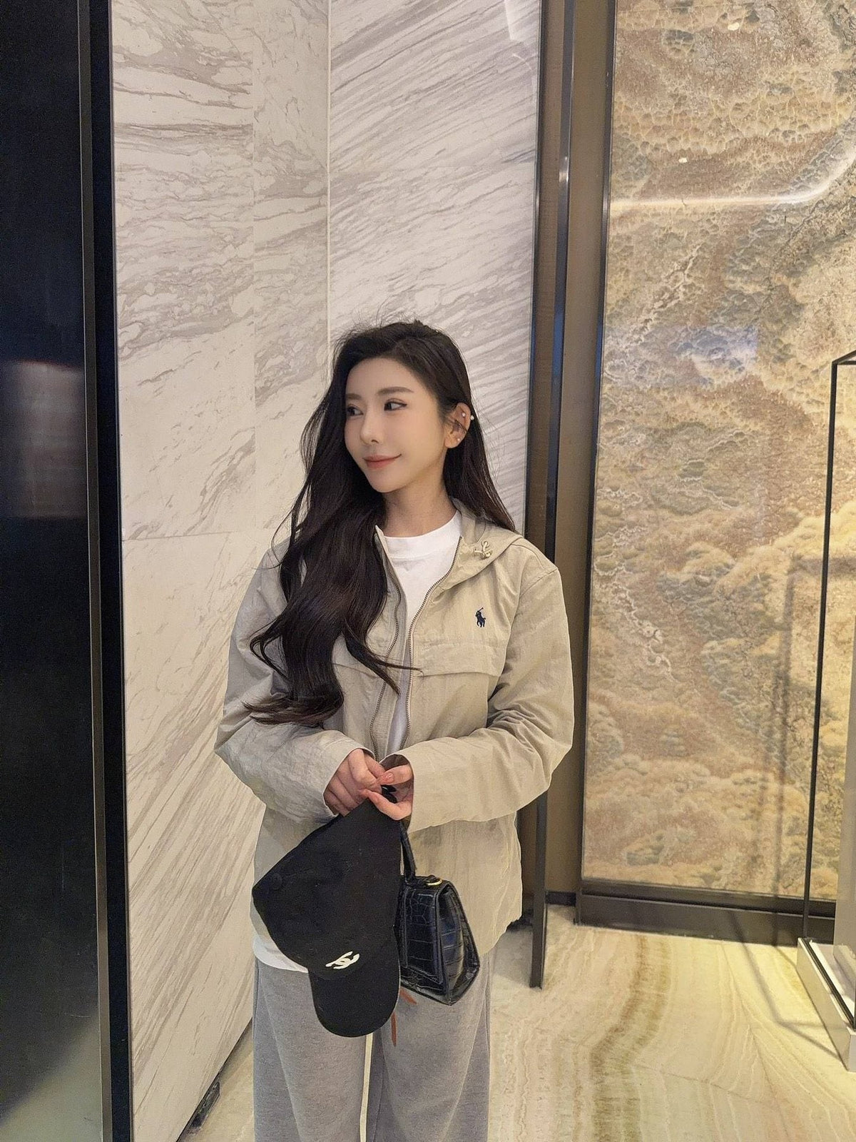 Ralph Lauren Embroidered Horse Logo Hooded Jacket