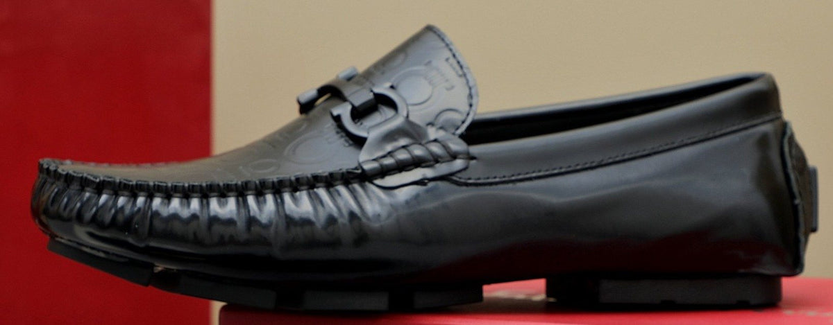 Ferragamo Metal-Bit Moc-Toe Loafers